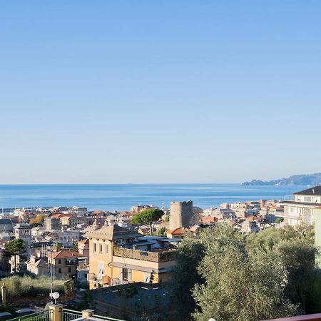 093 - Casa Panorama, Vista Mare E Vista Portofino, 500 Metri Centro Di Chiavari, Posto Auto Gratis Incluso Daire Dış mekan fotoğraf