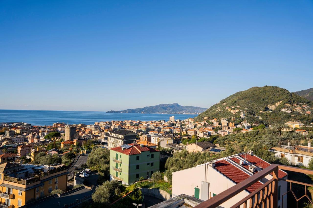 093 - Casa Panorama, Vista Mare E Vista Portofino, 500 Metri Centro Di Chiavari, Posto Auto Gratis Incluso Daire Dış mekan fotoğraf