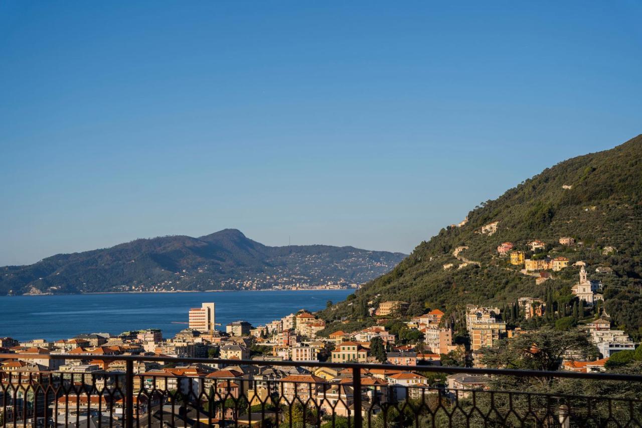 093 - Casa Panorama, Vista Mare E Vista Portofino, 500 Metri Centro Di Chiavari, Posto Auto Gratis Incluso Daire Dış mekan fotoğraf