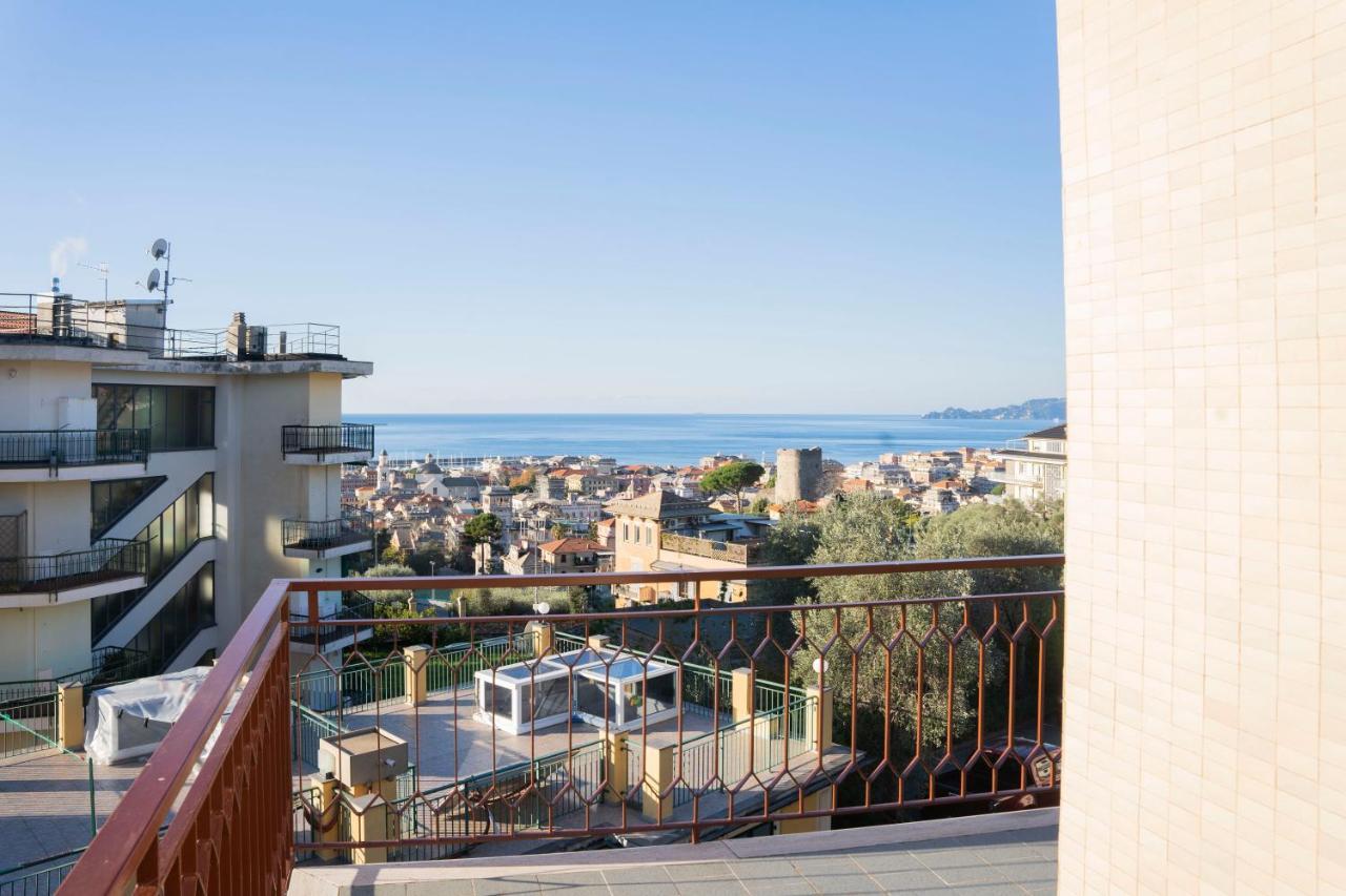 093 - Casa Panorama, Vista Mare E Vista Portofino, 500 Metri Centro Di Chiavari, Posto Auto Gratis Incluso Daire Dış mekan fotoğraf