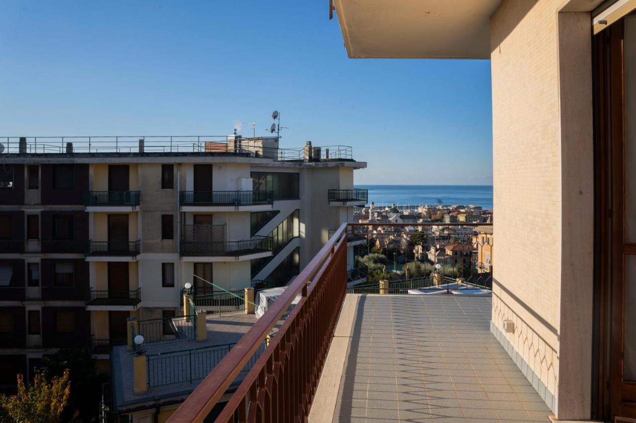 093 - Casa Panorama, Vista Mare E Vista Portofino, 500 Metri Centro Di Chiavari, Posto Auto Gratis Incluso Daire Dış mekan fotoğraf